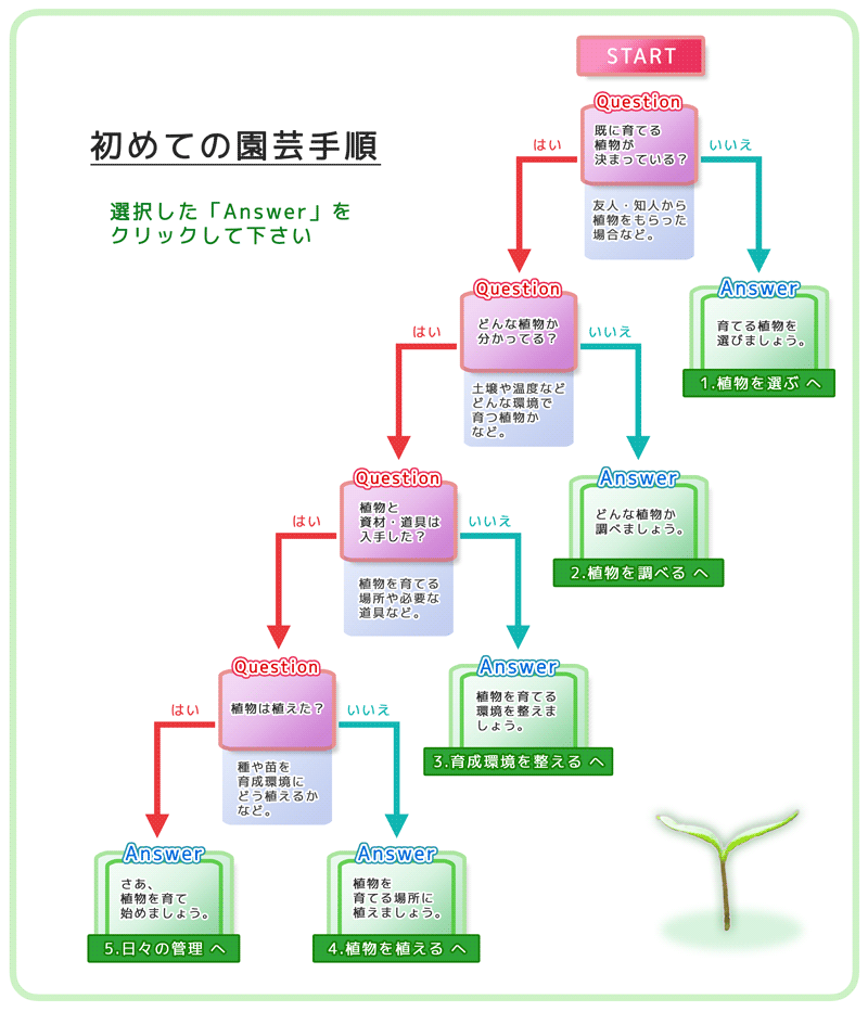 初めての園芸手順